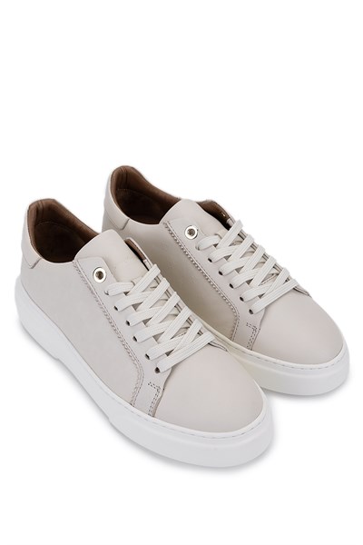 Tamer Tanca Kadın Hakiki Deri Bej Sneakers & Spor Ayakkabı