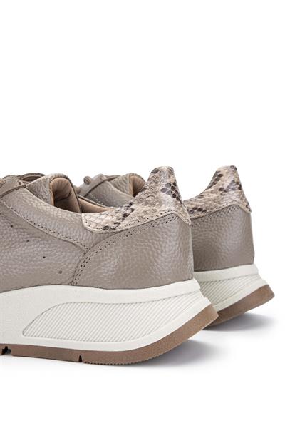 Tamer Tanca Kadın Hakiki Deri Bej Sneakers & Spor Ayakkabı