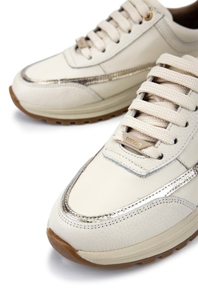 Tamer Tanca Kadın Hakiki Deri Bej Sneakers & Spor Ayakkabı