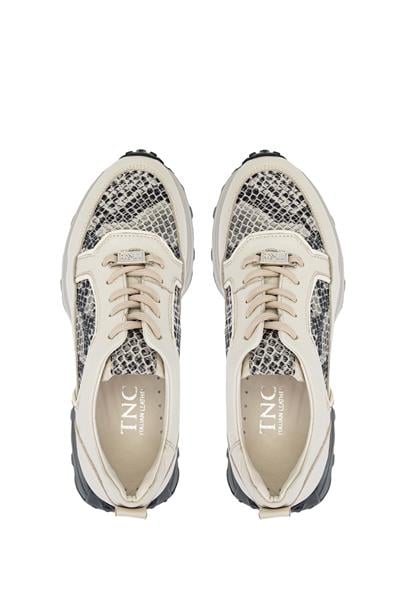 Tamer Tanca Kadın Hakiki Deri Bej Sneakers & Spor Ayakkabı