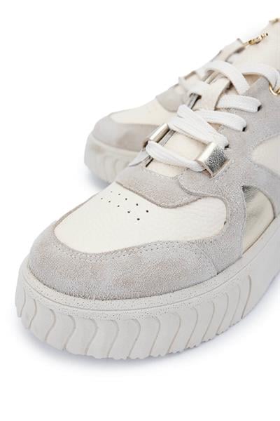 Tamer Tanca Kadın Hakiki Deri Bej Sneakers & Spor Ayakkabı