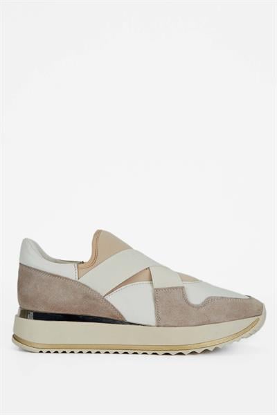 Tamer Tanca Kadın Hakiki Deri Bej Sneakers & Spor Ayakkabı