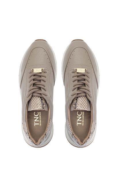 Tamer Tanca Kadın Hakiki Deri Bej Sneakers & Spor Ayakkabı