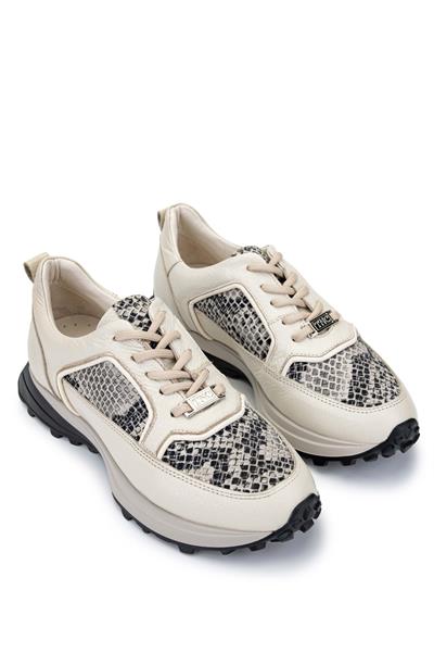 Tamer Tanca Kadın Hakiki Deri Bej Sneakers & Spor Ayakkabı