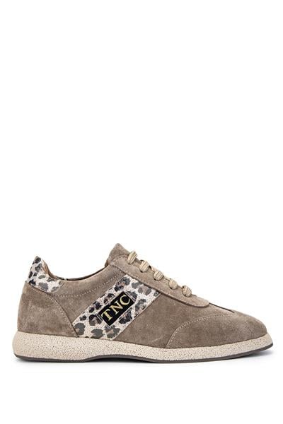 Tamer Tanca Kadın Hakiki Deri Bej Sneakers & Spor Ayakkabı