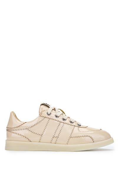 Tamer Tanca Kadın Hakiki Deri Bej Sneakers & Spor Ayakkabı
