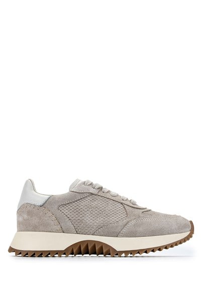 Tamer Tanca Kadın Hakiki Deri Bej Süet Sneakers & Spor Ayakkabı