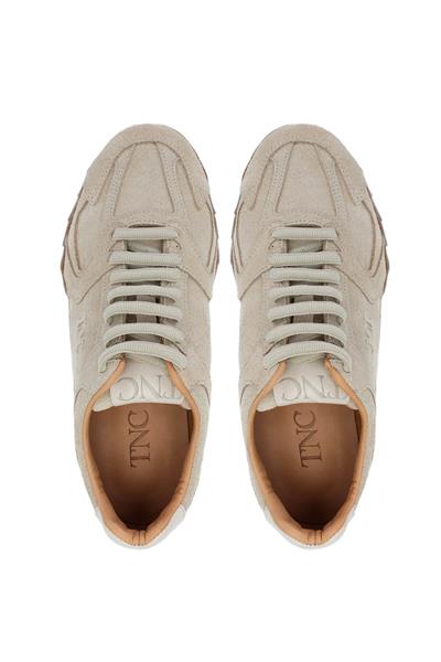 Tamer Tanca Kadın Hakiki Deri Bej Süet Sneakers & Spor Ayakkabı