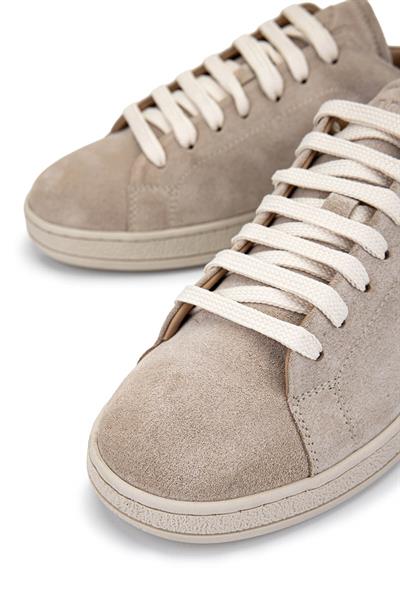 Tamer Tanca Kadın Hakiki Deri Bej Süet/Leopar Sneakers & Spor Ayakkabı
