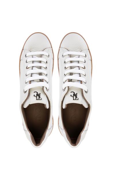 Tamer Tanca Kadın Hakiki Deri Beyaz Floter Sneakers & Spor Ayakkabı
