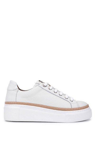Tamer Tanca Kadın Hakiki Deri Beyaz Floter Sneakers & Spor Ayakkabı