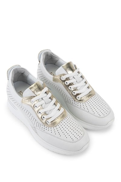 Tamer Tanca Kadın Hakiki Deri Beyaz Sneakers & Spor Ayakkabı