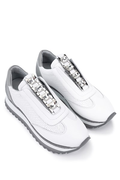 Tamer Tanca Kadın Hakiki Deri Beyaz Sneakers & Spor Ayakkabı