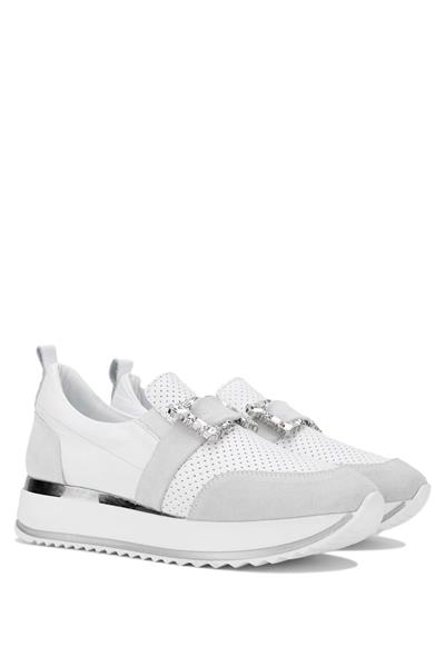 Tamer Tanca Kadın Hakiki Deri Beyaz Sneakers & Spor Ayakkabı