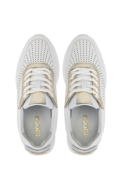 Tamer Tanca Kadın Hakiki Deri Beyaz Sneakers & Spor Ayakkabı