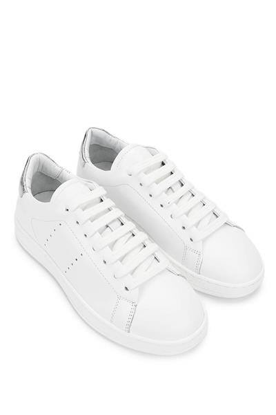 Tamer Tanca Kadın Hakiki Deri Beyaz/Gümüş Sneakers & Spor Ayakkabı