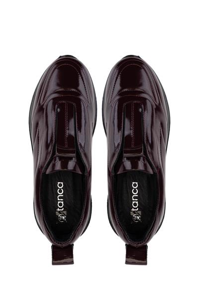 Tamer Tanca Kadın Hakiki Deri Bordo Sneakers & Spor Ayakkabı