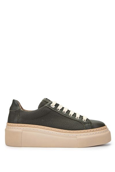 Tamer Tanca Kadın Hakiki Deri Haki Sneakers & Spor Ayakkabı