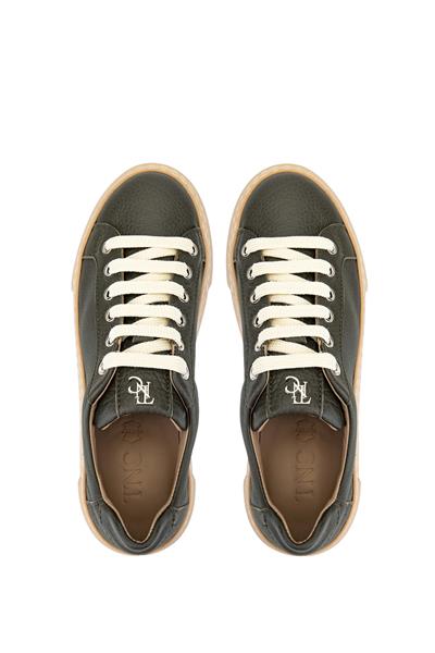 Tamer Tanca Kadın Hakiki Deri Haki Sneakers & Spor Ayakkabı