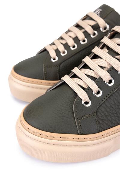 Tamer Tanca Kadın Hakiki Deri Haki Sneakers & Spor Ayakkabı