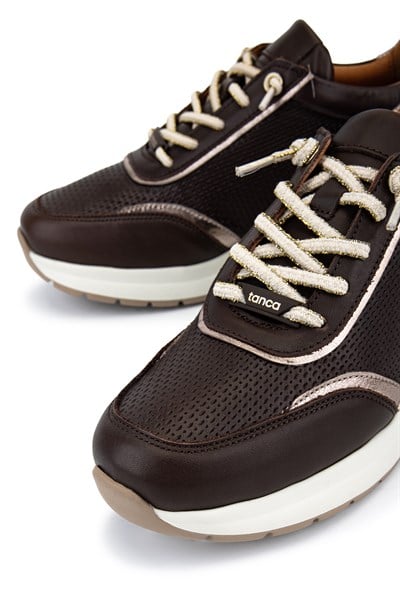 Tamer Tanca Kadın Hakiki Deri Kahverengi Sneakers & Spor Ayakkabı