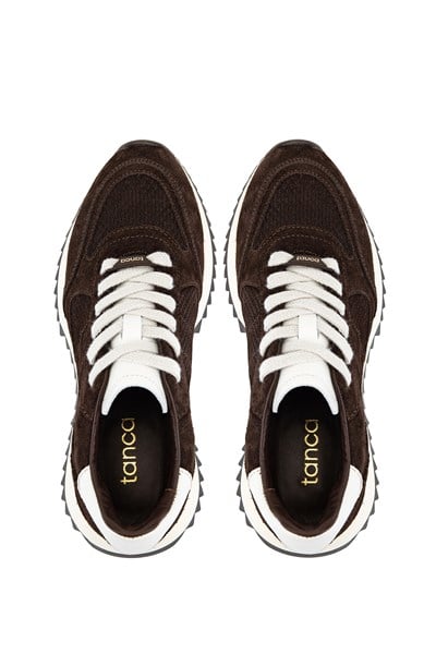 Tamer Tanca Kadın Hakiki Deri Kahverengi Süet Sneakers & Spor Ayakkabı