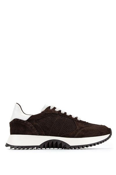 Tamer Tanca Kadın Hakiki Deri Kahverengi Süet Sneakers & Spor Ayakkabı