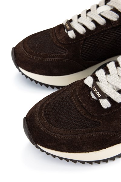 Tamer Tanca Kadın Hakiki Deri Kahverengi Süet Sneakers & Spor Ayakkabı