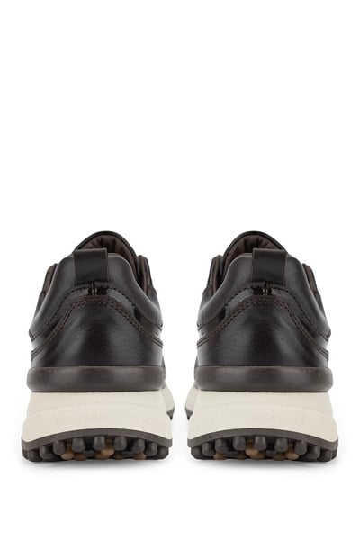 Tamer Tanca Kadın Hakiki Deri Kahverengi Rugan Sneakers & Spor Ayakkabı