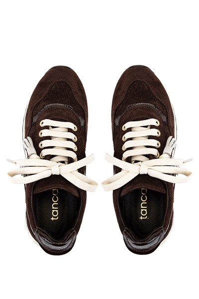 Tamer Tanca Kadın Hakiki Deri Kahverengi Süet Sneakers & Spor Ayakkabı