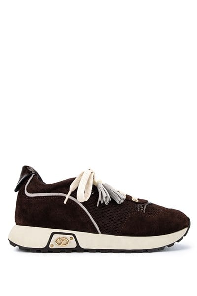 Tamer Tanca Kadın Hakiki Deri Kahverengi Süet Sneakers & Spor Ayakkabı