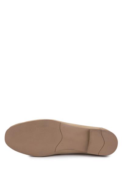 Tamer Tanca Kadın Hakiki Deri Karamel Loafer Ayakkabı