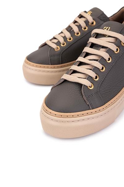 Tamer Tanca Kadın Hakiki Deri Koyu Gri Sneakers & Spor Ayakkabı