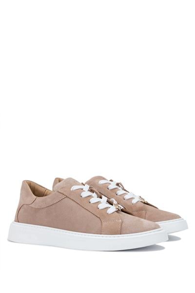 Tamer Tanca Kadın Hakiki Deri Pudra Süet Sneakers & Spor Ayakkabı
