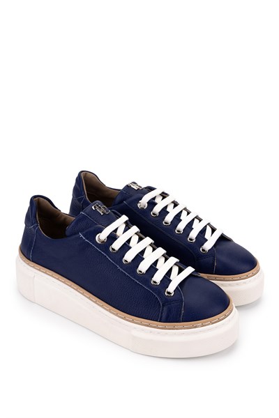 Tamer Tanca Kadın Hakiki Deri Saks Floter Sneakers & Spor Ayakkabı