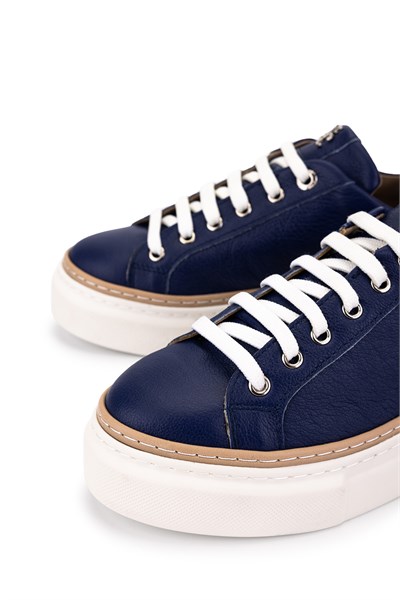 Tamer Tanca Kadın Hakiki Deri Saks Floter Sneakers & Spor Ayakkabı