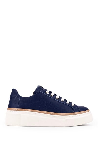 Tamer Tanca Kadın Hakiki Deri Saks Floter Sneakers & Spor Ayakkabı