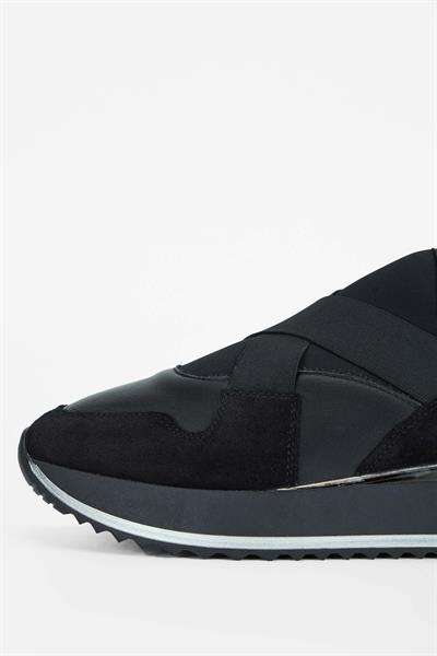 Tamer Tanca Kadın Hakiki Deri Siyah Deri Sneakers & Spor Ayakkabı
