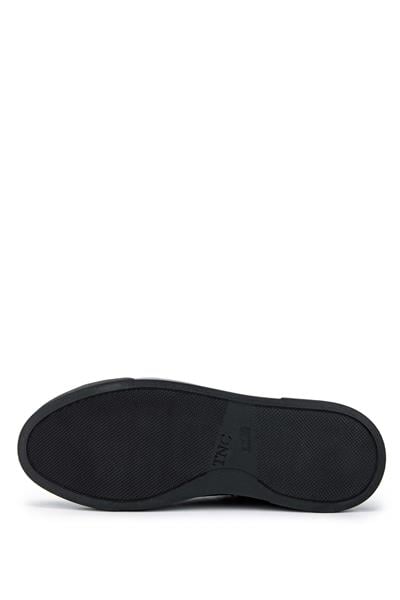 Tamer Tanca Kadın Hakiki Deri Siyah Deri Sneakers & Spor Ayakkabı