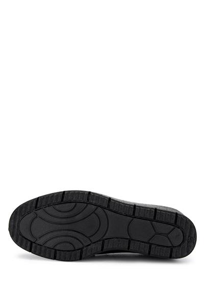 Tamer Tanca Kadın Hakiki Deri Siyah Deri Casual Ayakkabı