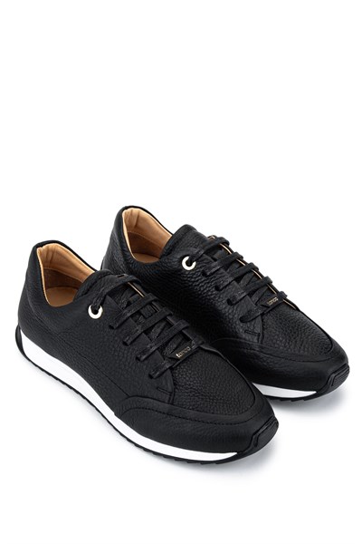 Tamer Tanca Kadın Hakiki Deri Siyah Floter Sneakers & Spor Ayakkabı