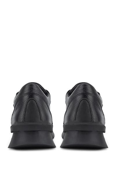 Tamer Tanca Kadın Hakiki Deri Siyah Floter Sneakers & Spor Ayakkabı