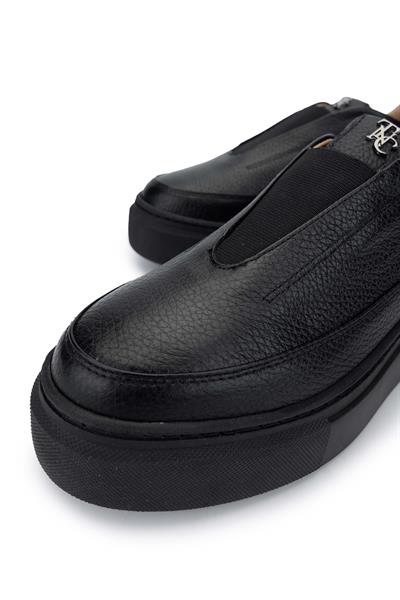 Tamer Tanca Kadın Hakiki Deri Siyah Floter Sneakers & Spor Ayakkabı