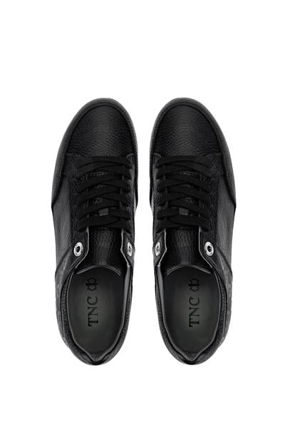 Tamer Tanca Kadın Hakiki Deri Siyah Floter Sneakers & Spor Ayakkabı