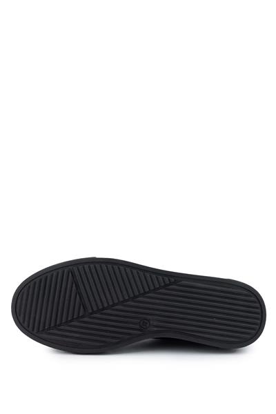 Tamer Tanca Kadın Hakiki Deri Siyah Floter Sneakers & Spor Ayakkabı