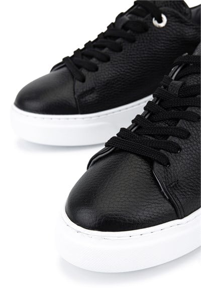 Tamer Tanca Kadın Hakiki Deri Siyah Floter Sneakers & Spor Ayakkabı