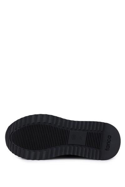 Tamer Tanca Kadın Hakiki Deri Siyah Rugan Sneakers & Spor Ayakkabı