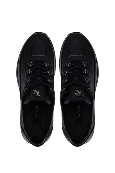 Tamer Tanca Kadın Hakiki Deri Siyah Sneakers & Spor Ayakkabı