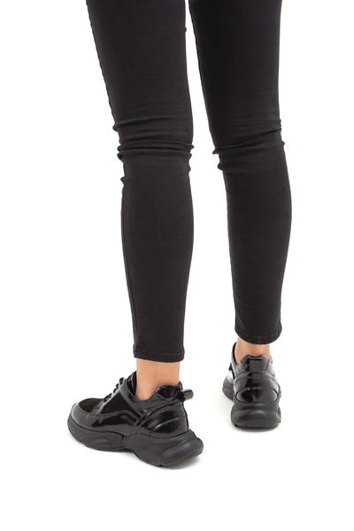 Tamer Tanca Kadın Hakiki Deri Siyah Sneakers & Spor Ayakkabı