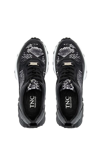 Tamer Tanca Kadın Hakiki Deri Siyah Sneakers & Spor Ayakkabı